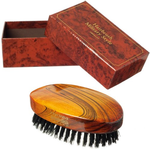Hydrea Men S Military Hair Brush With Black Boar Bristle
