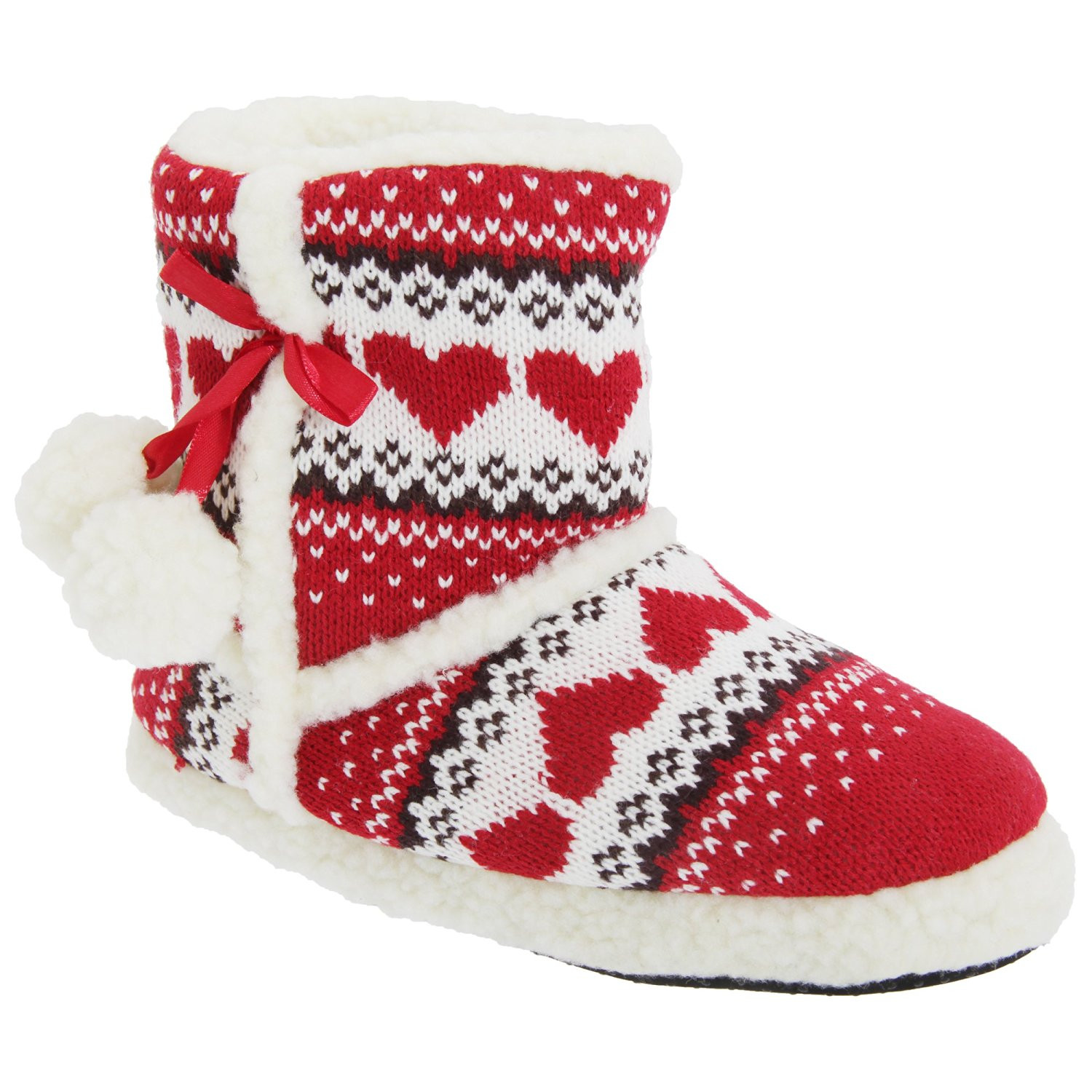 red slipper boots uk