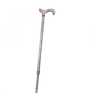Floral Walking Stick - Adjustable - Lavender & pink floral