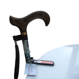 Reflective walking stick holder