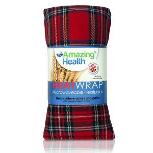 Amazing Health Hot and Cold Pack Cotton Tartan Wheat Bags - Lavender, Red