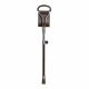 High Quality Walking Seat Stick adjustable with rubber ferrule - Promenade