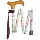 Folding Floral Height Adjustable Walking Stick with Smart Handle and Carry Case - Wild Flowers