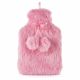 Amazing Health Cute Seasonal Winter Novelty Hot Water Bottles (Pink Fur)