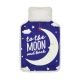 Novelty Hot Water Bottle with Printed Moon Slogan Cover