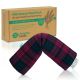 Amazing Health Unscented Microwavable Wheat Bag - Plum Tartan Cotton, MADE IN UK, Gift Boxed