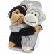Warmies® 9'' Warm Hugs Fully Heatable Soft Toy Scented with French Lavender - Monkeys