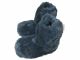 Snuggles Microwave Boot Slippers - Blue medium