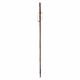 Chestnut wooden hiking stave with spike - Stag